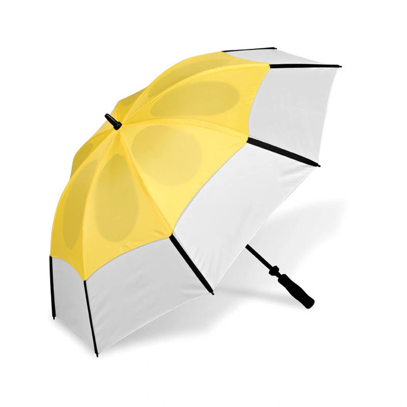 New Fashion Design Holes Vented Outdoor Anti UV Sun Parasol Golf Umbrella for Shade Factory