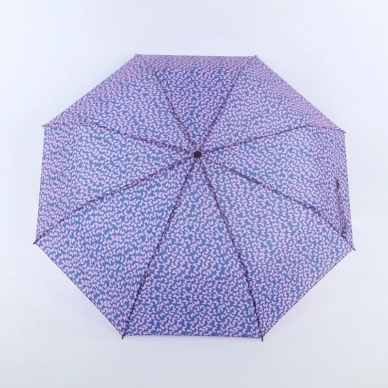 21 Inch 8 Panel Three Folding Umbrella Rain Waterproof High Quality Umbrella