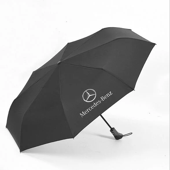 Factory OEM Logo Printing Advertising Promotion Car Windproof Compact Automatic 3 Fold Umbrella Waterproof Compact Full Auto Open and Close 3 Folding Umbrella