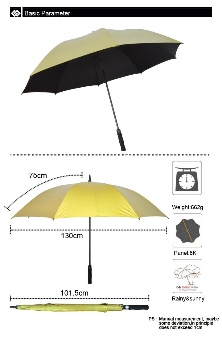 Sun Golf Umbrella Wind Promotional Big UV Protection