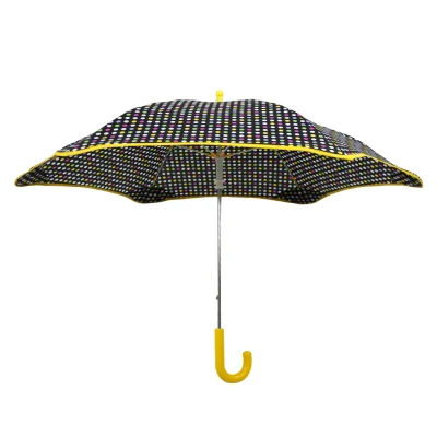 男の子と女の子向けのスタイリッシュな雨よけを備えた防風ポータブル子供用傘